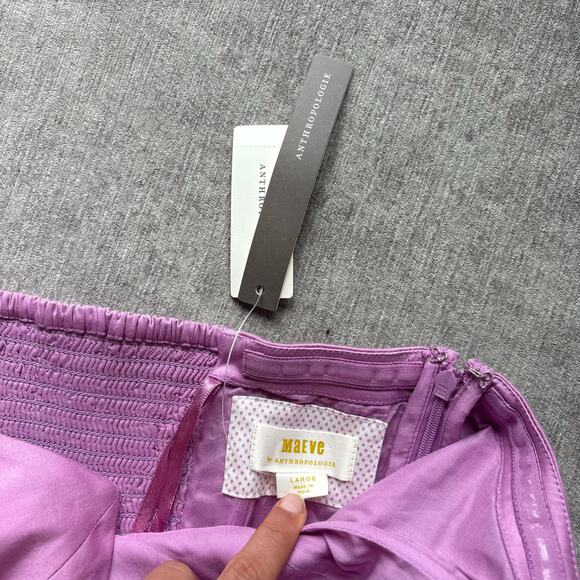 NWT Anthropologie Strapless Rose Mini Dress - Picture 2 of 4